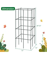 Vebreda 4 Pack Garden Trellis for Climbing Plants for Flower Vegetable