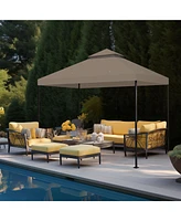 Yescom Canopy Top Replacement UV30+ Cover for 2-Tier 10x12 Ft Gazebo Garden
