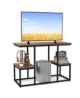 Sugift Rustic Tv Console Table for 50 Inches TVs