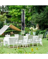 Yescom Patio Umbrella Protective Cover Bag Clear Pvc w/ Zipper for 8 Ft Outdoor Canopy