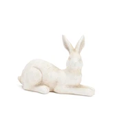 Slickblue Rabbit (Set of 2) 7.5"L x 5"H, 3.25"L x 8.5"H Ceramic