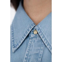 1 People Women's Louisi - Denim Shirt with Statement Collar