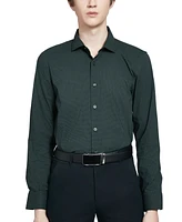 Tallia Men's Slim-Fit Micro-Geo Dress Shirt