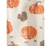 Little Planet by Carter's Baby Organic Cotton Sleep & Play Harvest Pumpkins Footed Pajamas