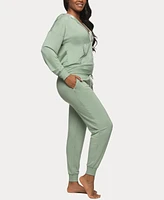 Felina Women's Aria Zip Up Hoodie and Jogger Lounge Set