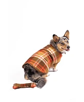 Chilly Dog Rust Plaid Coat