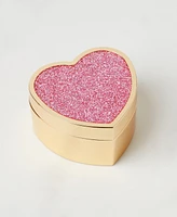 kate spade new york Sitting Pretty Pink Glitter Heart Box