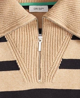 On 34th Women's Quarter-Zip Sweater, Created for Macy's