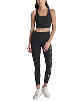 Dkny Sport Women's High-Rise Logo Graphic 7/8 Leggings