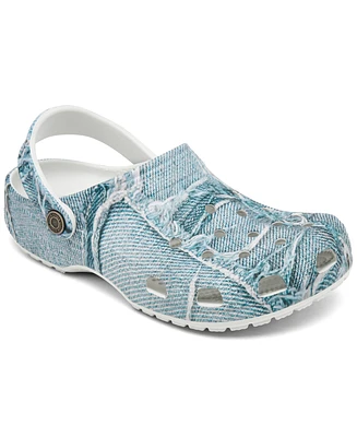 Crocs Women's Classic Denim Clog Sandals from Finish Line