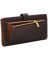 Fossil Lennox Leather Tab Bifold Wallet