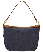 Fossil Jolie Small Denim Crossbody Bag