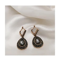 Sohi Women's Stone Drop Earrings
