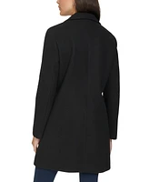 Calvin Klein Petite Notched-Collar Single-Breasted Coat