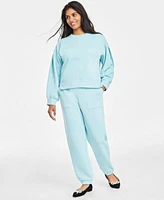 On 34th Womens Crewneck Sweatshirt Fleece Joggers Created For Macys