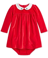 Polo Ralph Lauren Baby Embroidered Velour Dress