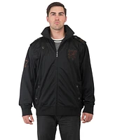 Men's Big & Tall Embroidery Patches Track Jacket