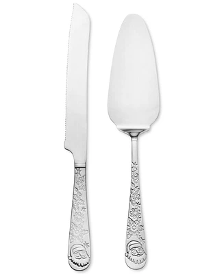 Towle Stainless Steel Santa 2 Piece Dessert-Server Set