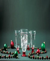 Winterberry Goblet Glasses, Set of 4