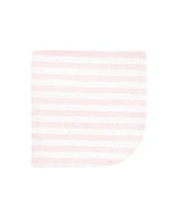 Hudson Baby Infant Girl Flannel Cotton Washcloths, Pink Bows Pack