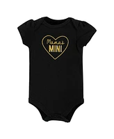 Hudson Baby Girls Cotton Bodysuits, Mama Heart, 0-3 Months