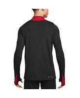 Nike Men's Black Liverpool 2024/25 Advance Strike Drill Performance Quarter-Zip Top