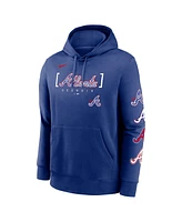 Nike Men's Royal Atlanta Braves City Connect Club Pullover Hoodie