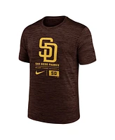 Nike Men's Brown San Diego Padres Large Logo Velocity T-Shirt