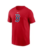 Nike Men's Red Boston Sox Fuse Logo T-Shirt