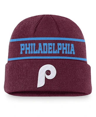 Nike Men's Maroon Philadelphia Phillies Cooperstown Collection Rewind Terra Cuffed Knit Hat