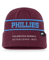 Nike Men's Maroon Philadelphia Phillies Cooperstown Collection Rewind Terra Cuffed Knit Hat