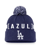 Nike Men's Royal Los Angeles Dodgers Hometown Peak Cuffed Knit Hat with Pom