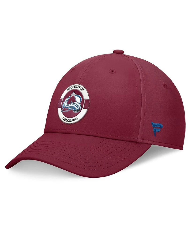 Fanatics Men's Burgundy Colorado Avalanche Authentic Pro Training Camp Flex Hat