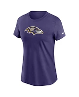 Nike Women's Purple Baltimore Ravens Primary Logo T-Shirt