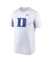 Nike Men's White Duke Blue Devils Primetime Legend Logo T-Shirt