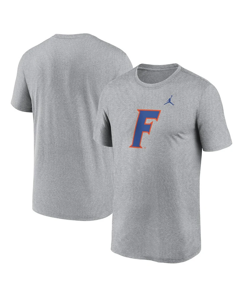 Jordan Men's Heather Gray Florida Gators Primetime Legend Alternate Logo T-Shirt