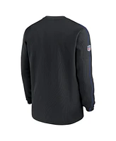 Nike Men's Black Los Angeles Rams 2024 Sideline Coaches Long Sleeve Top