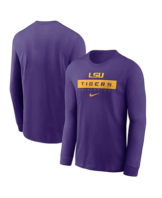 Nike Men's Purple Lsu Tigers 2024 Sideline Legend Performance Long Sleeve T-Shirt