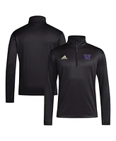 Adidas Men's Washington Huskies Coaches Sideline Quarter-Zip Top