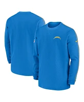 Nike Men's Powder Blue Los Angeles Chargers 2024 Sideline Coaches Long Sleeve Top