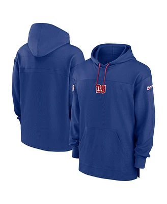 Nike Men's Royal New York Giants Sideline Jersey Performance Pullover Hoodie