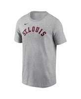 Nike Men's Jordan Walker Gray St. Louis Cardinals 2024 Rickwood Classic Fuse Name Number T-Shirt