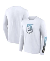 Fanatics Men's White Minnesota United Fc Long Sleeve T-Shirt