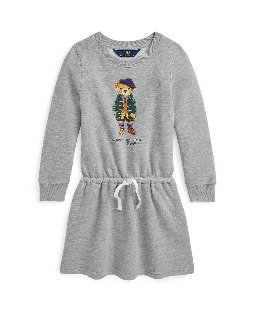 Polo Ralph Lauren Toddler And Little Girls Bear Fleece Dress