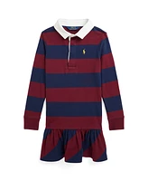 Polo Ralph Lauren Toddler And Little Girls Striped Cotton Jersey Rugby Dress