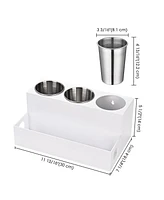 Byootique Bathroom Hair Tool Organizer Acrylic Blow Dryer Holder Storage Stand