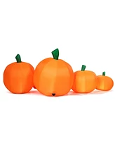 Givimo 7.5 Feet Halloween Inflatable 7 Pumpkins Patch with Led Lights