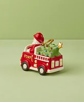 Lenox Santa in Fire Truck Ornament