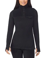 Cuddl Duds Fleecewear Long-Sleeve Collared Top