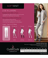 Cuddl Duds SoftKnit Crossover-Waist Leggings